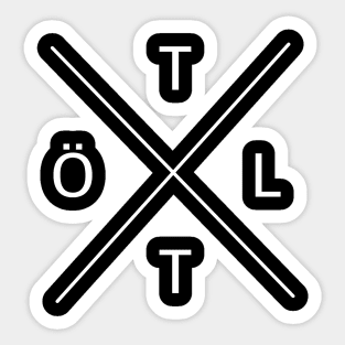 Tölt Cross Sticker